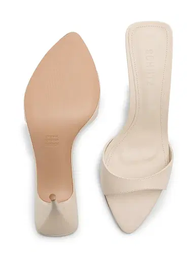 Schutz Women's Elodie 75MM Leather Sandals - Sugar White | Thumbnail 6 Schutz Women's Elodie 75MM Leather Sandals - Sugar White | Thumbnail 6