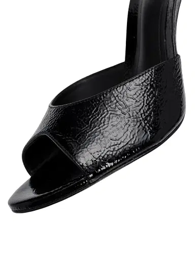 Schutz Women's Cloe 0MM Patent Leather Sandals - Black | Thumbnail 5 Schutz Women's Cloe 0MM Patent Leather Sandals - Black | Thumbnail 5