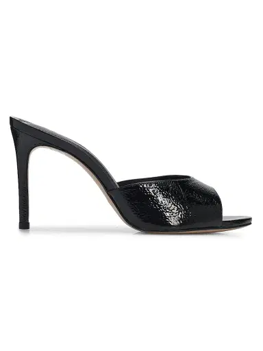 Schutz Women's Cloe 0MM Patent Leather Sandals - Black | Thumbnail 1 Schutz Women's Cloe 0MM Patent Leather Sandals - Black | Thumbnail 1