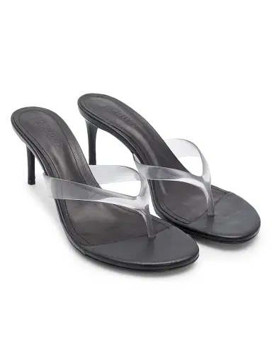 Schutz Women's Roslyn 75MM Slip-On Sandals - Black | Thumbnail 2 Schutz Women's Roslyn 75MM Slip-On Sandals - Black | Thumbnail 2
