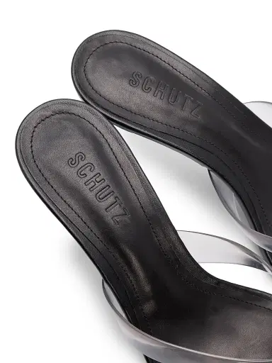 Schutz Women's Roslyn 75MM Slip-On Sandals - Black | Thumbnail 5 Schutz Women's Roslyn 75MM Slip-On Sandals - Black | Thumbnail 5