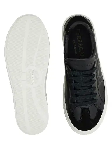 Ferragamo Men's Thor Low-Top Sneakers - Nero - Size 14 | Thumbnail 5 Ferragamo Men's Thor Low-Top Sneakers - Nero - Size 14 | Thumbnail 5