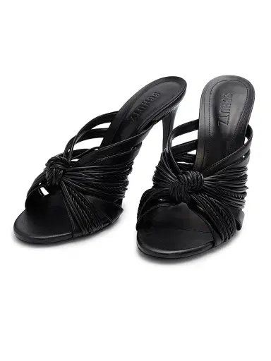 Schutz Women's Gaya 0MM Knotted Leather Sandals - Black | Thumbnail 6 Schutz Women's Gaya 0MM Knotted Leather Sandals - Black | Thumbnail 6