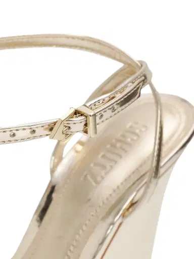 Schutz Women's Elodie 100MM Vinyl Wedge Sandals - Transparent Platina | Thumbnail 5 Schutz Women's Elodie 100MM Vinyl Wedge Sandals - Transparent Platina | Thumbnail 5