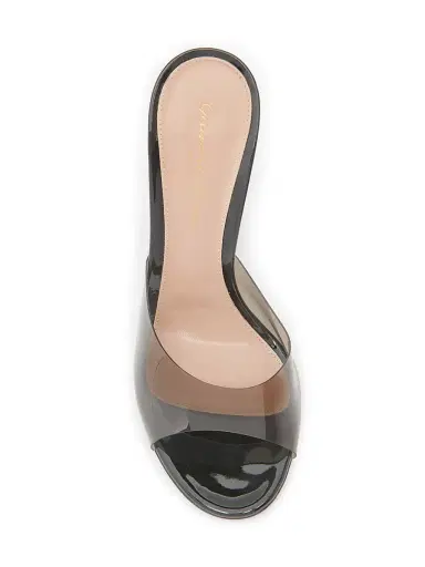 Gianvito Rossi Women's 95MM Slip-On TPU Stiletto Sandals - Black - Size 10.5 | Thumbnail 4 Gianvito Rossi Women's 95MM Slip-On TPU Stiletto Sandals - Black - Size 10.5 | Thumbnail 4