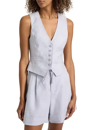 Zimmermann Women's Luna Linen Vest | Thumbnail 3 Zimmermann Women's Luna Linen Vest | Thumbnail 3