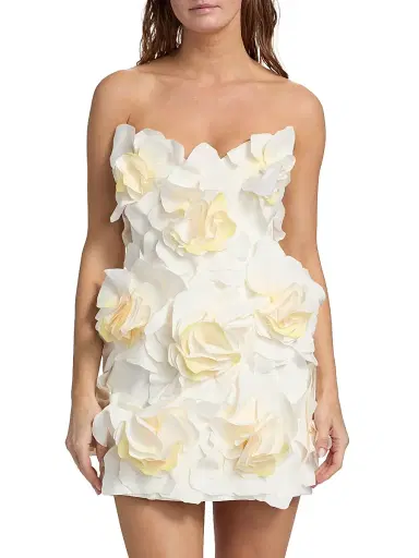 Acler Women's Jackhill 3D Floral Minidress - | Thumbnail 3 Acler Women's Jackhill 3D Floral Minidress - | Thumbnail 3