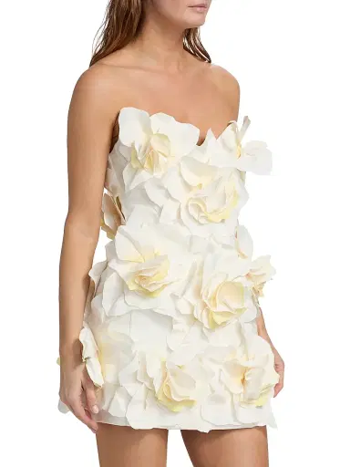 Acler Women's Jackhill 3D Floral Minidress - | Thumbnail 4 Acler Women's Jackhill 3D Floral Minidress - | Thumbnail 4
