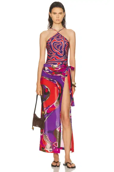 Pucci Costume One Piece Swimsuit | Thumbnail 4 Pucci Costume One Piece Swimsuit | Thumbnail 4