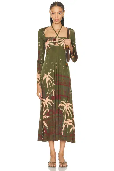 Johanna Ortiz Eternal Tropical Ankle Dress | Thumbnail 1 Johanna Ortiz Eternal Tropical Ankle Dress | Thumbnail 1