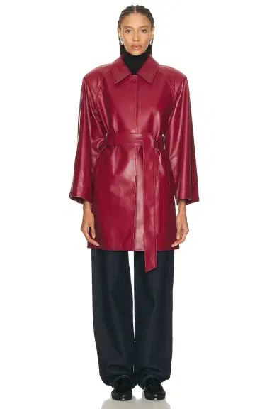 Aexae Leather Padded Midi Coat | Thumbnail 4 Aexae Leather Padded Midi Coat | Thumbnail 4