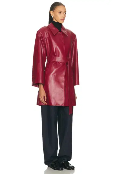 Aexae Leather Padded Midi Coat | Thumbnail 5 Aexae Leather Padded Midi Coat | Thumbnail 5