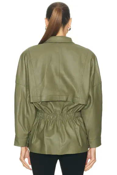 AEXAE Leather Cinched Mid Jacket | Thumbnail 6 AEXAE Leather Cinched Mid Jacket | Thumbnail 6