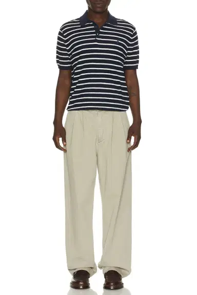 Polo Ralph Lauren Cotton Blend Textured 3 Button Placket Short Sleeve Polo Sweater | Thumbnail 5 Polo Ralph Lauren Cotton Blend Textured 3 Button Placket Short Sleeve Polo Sweater | Thumbnail 5