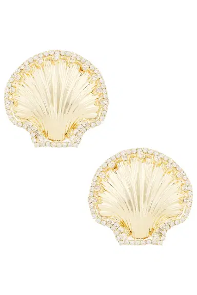 Rowen Rose Shell Strass Earrings | Thumbnail 1 Rowen Rose Shell Strass Earrings | Thumbnail 1