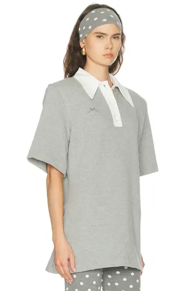 Rowen Rose Oversized Polo Top | Thumbnail 2 Rowen Rose Oversized Polo Top | Thumbnail 2