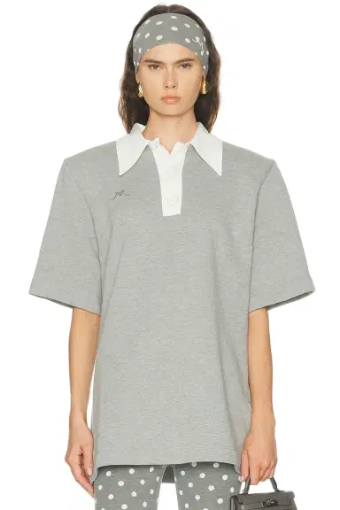 Rowen Rose Oversized Polo Top | Thumbnail 1 Rowen Rose Oversized Polo Top | Thumbnail 1