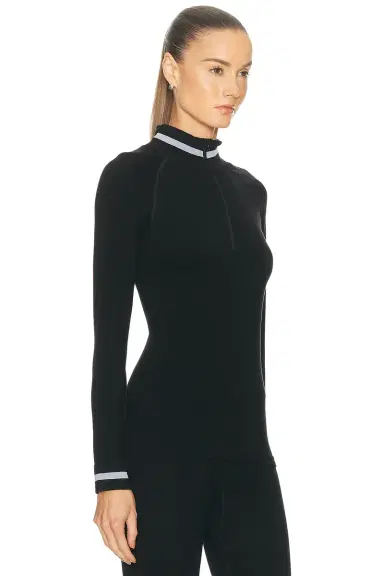 THE UPSIDE Seamless Quarter Zip Base Layer Top | Thumbnail 2 THE UPSIDE Seamless Quarter Zip Base Layer Top | Thumbnail 2