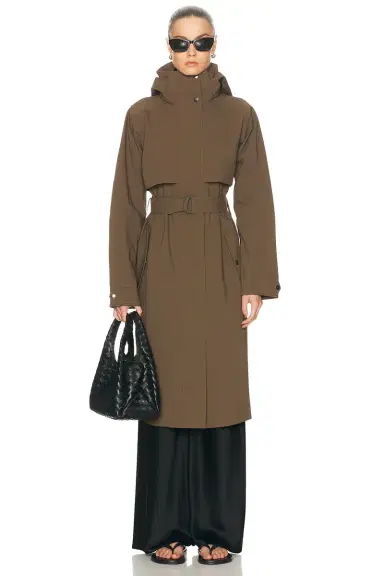 THE UPSIDE James Hooded Trench Coat | Thumbnail 1 THE UPSIDE James Hooded Trench Coat | Thumbnail 1