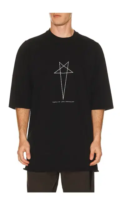 DRKSHDW by Rick Owens Jumbo Short Sleeve T | Thumbnail 1 DRKSHDW by Rick Owens Jumbo Short Sleeve T | Thumbnail 1
