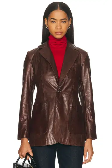 Polo Ralph Lauren Leather Blazer | Thumbnail 1 Polo Ralph Lauren Leather Blazer | Thumbnail 1