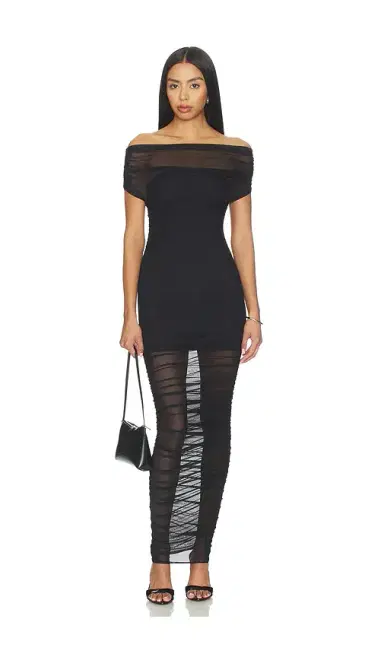 SEROYA Noel Mesh Midi Dress | Thumbnail 1 SEROYA Noel Mesh Midi Dress | Thumbnail 1