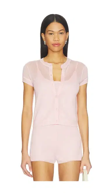 Central Park West Serena Sheer Cardi With Cami Top | Thumbnail 1 Central Park West Serena Sheer Cardi With Cami Top | Thumbnail 1