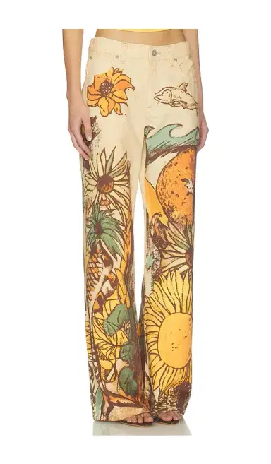 Free People x We The Free Printed Straight Leg Pant | Thumbnail 2 Free People x We The Free Printed Straight Leg Pant | Thumbnail 2