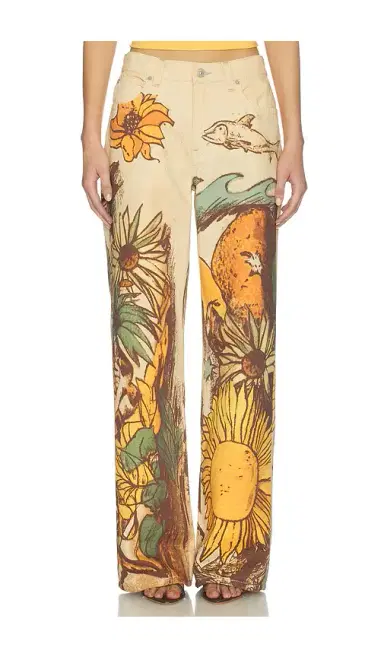 Free People x We The Free Printed Straight Leg Pant | Thumbnail 1 Free People x We The Free Printed Straight Leg Pant | Thumbnail 1