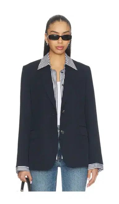 Rag & Bone Frank Poplin Combo Blazer | Thumbnail 1 Rag & Bone Frank Poplin Combo Blazer | Thumbnail 1
