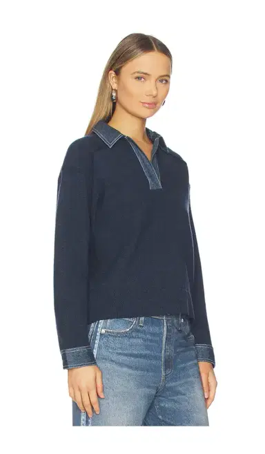 Rag & Bone Marie Denim Polo | Thumbnail 2 Rag & Bone Marie Denim Polo | Thumbnail 2