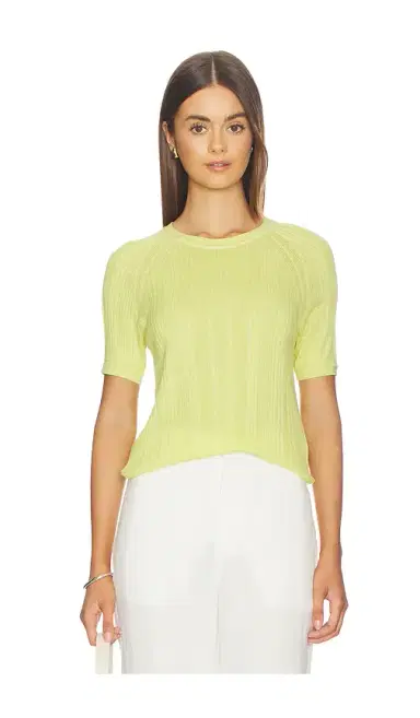 Rag & Bone Teresa Rib Short Sleeve | Thumbnail 1 Rag & Bone Teresa Rib Short Sleeve | Thumbnail 1