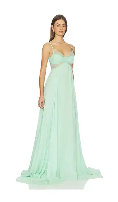 Blumarine Georgette Plisse Dress | Thumbnail 2 Blumarine Georgette Plisse Dress | Thumbnail 2