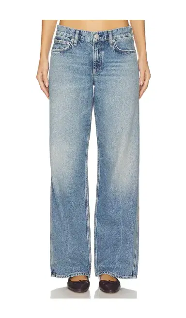 Rag & Bone Cam Low Rise Full Straight Jeans | Thumbnail 1 Rag & Bone Cam Low Rise Full Straight Jeans | Thumbnail 1