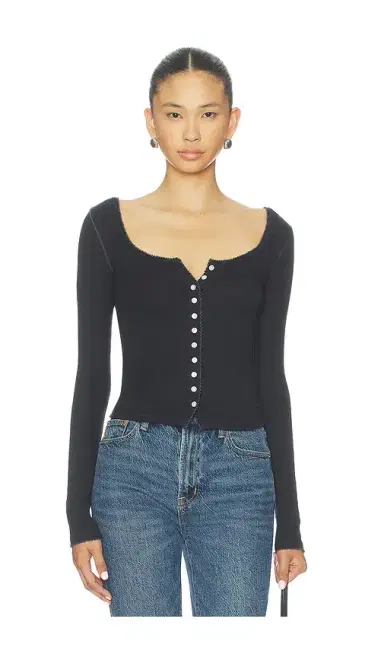 Free People End Game Pointelle Long Sleeve | Thumbnail 1 Free People End Game Pointelle Long Sleeve | Thumbnail 1