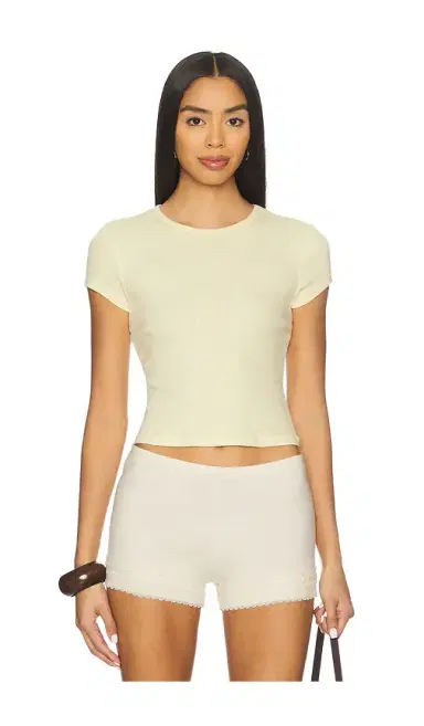 Free People x Intimately Wait A Minute Baby Tee | Thumbnail 1 Free People x Intimately Wait A Minute Baby Tee | Thumbnail 1