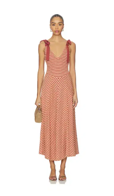 Free People x free-est Cecelia Midi Dress In Burnt Henna Combo | Thumbnail 1 Free People x free-est Cecelia Midi Dress In Burnt Henna Combo | Thumbnail 1