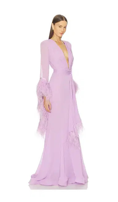 Bronx and Banco Geisha V-neck Maxi Dress | Thumbnail 2 Bronx and Banco Geisha V-neck Maxi Dress | Thumbnail 2