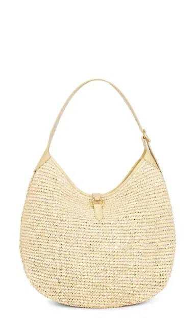 Polo Ralph Lauren Raffia Leather Medium Shoulder Bag | Thumbnail 2 Polo Ralph Lauren Raffia Leather Medium Shoulder Bag | Thumbnail 2