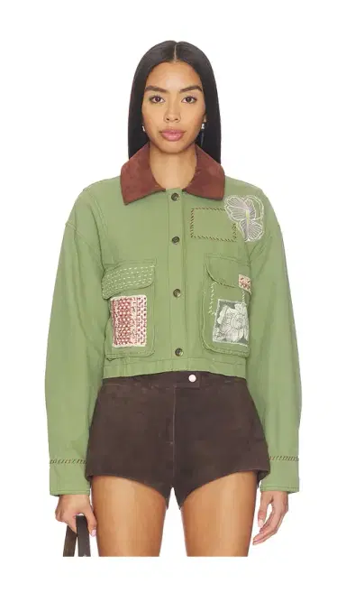 Free People x We The Free Martha Workwear Appliques Jacket | Thumbnail 2 Free People x We The Free Martha Workwear Appliques Jacket | Thumbnail 2