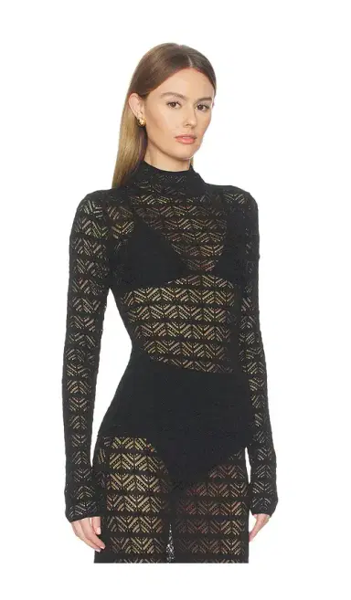 NBD Kyriah Pointelle Knit Top | Thumbnail 2 NBD Kyriah Pointelle Knit Top | Thumbnail 2