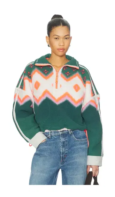 Free People x FP Movement Printed Mountain High Sweater | Thumbnail 1 Free People x FP Movement Printed Mountain High Sweater | Thumbnail 1