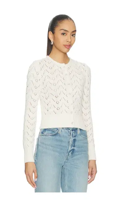 Free People Pretty In Pointelle Cardi | Thumbnail 2 Free People Pretty In Pointelle Cardi | Thumbnail 2