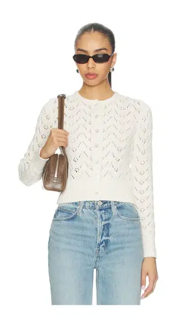 Free People Pretty In Pointelle Cardi | Thumbnail 1 Free People Pretty In Pointelle Cardi | Thumbnail 1