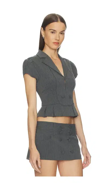 GUIZIO Mollie Cap Sleeve Blazer | Thumbnail 2 GUIZIO Mollie Cap Sleeve Blazer | Thumbnail 2