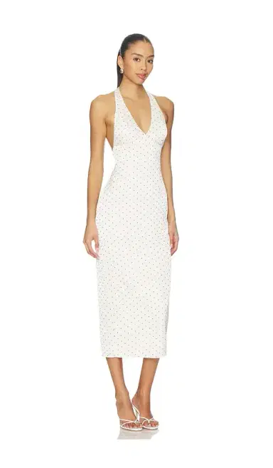MORE TO COME Zaia Halter Midi Dress | Thumbnail 2 MORE TO COME Zaia Halter Midi Dress | Thumbnail 2