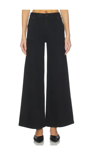 Free People x We The Free Kellee High Rise Palazzo In Black Eyeliner | Thumbnail 1 Free People x We The Free Kellee High Rise Palazzo In Black Eyeliner | Thumbnail 1