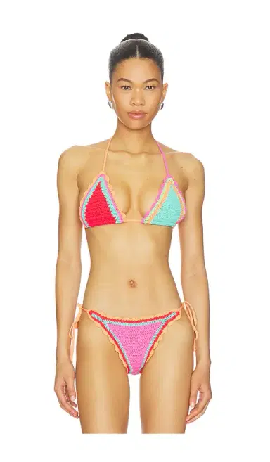 BEACH RIOT Winona Triangle Bikini Top | Thumbnail 1 BEACH RIOT Winona Triangle Bikini Top | Thumbnail 1