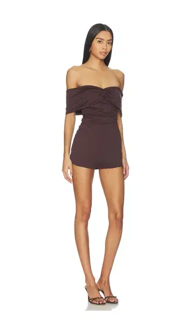 superdown Cher Off Shoulder Romper | Thumbnail 2 superdown Cher Off Shoulder Romper | Thumbnail 2