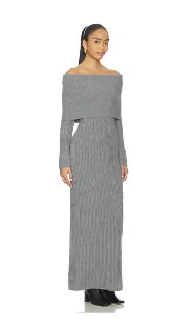 Theory Over The Shoulder Rib Dress | Thumbnail 2 Theory Over The Shoulder Rib Dress | Thumbnail 2